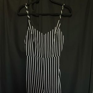 Strapped Stripe Jumpsuit